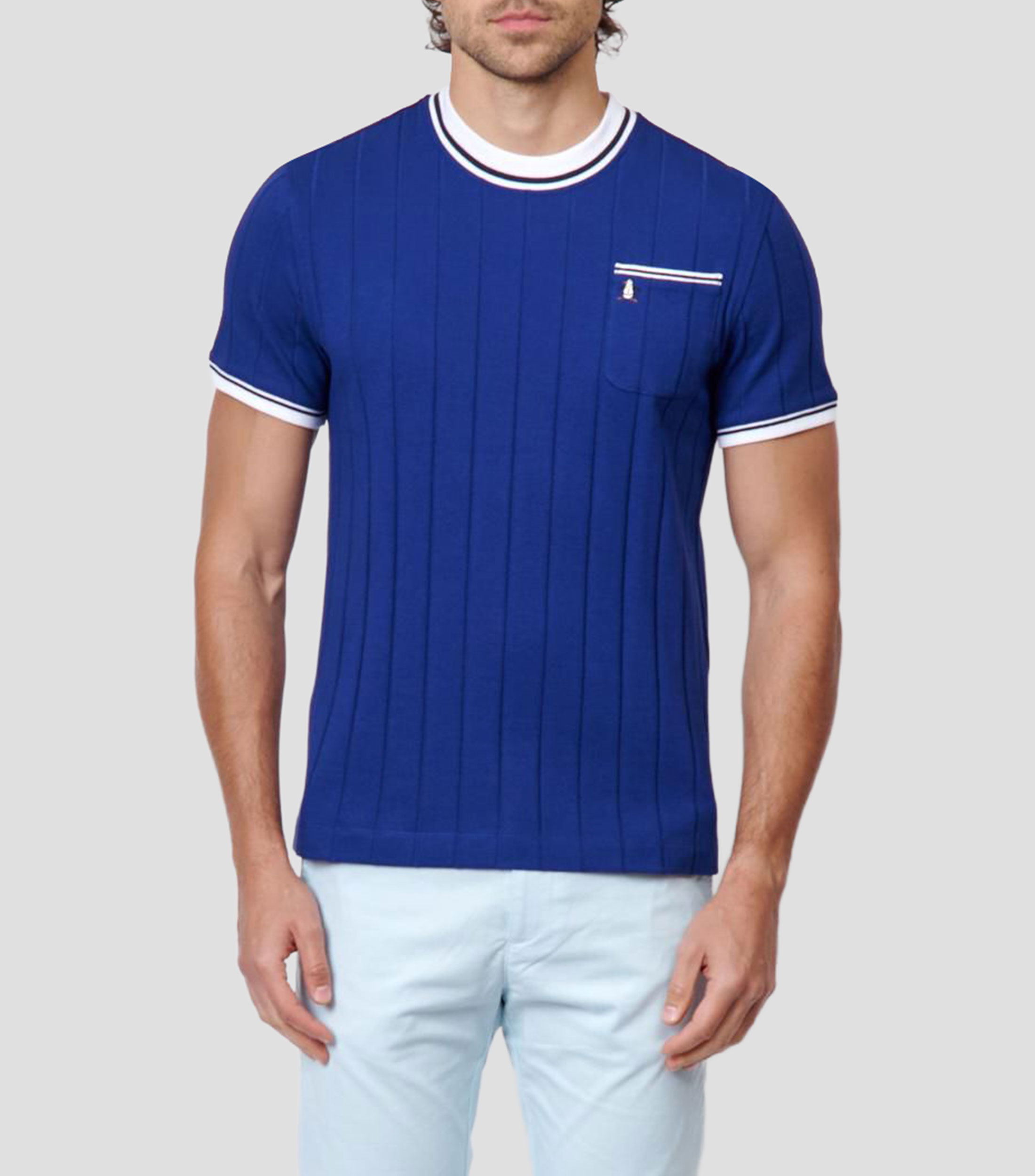 Playera cuello redondo manga corta lisa Hombre